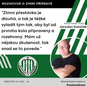 Rozhovor s trenérem mužů Jaroslavem Koníčkem