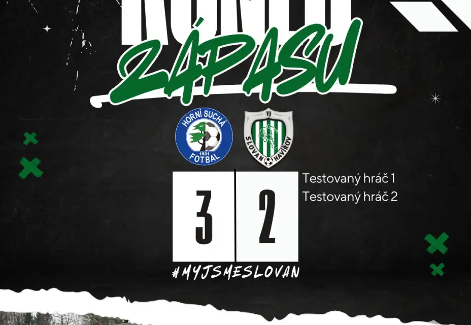 První prohra v přípravě, muži odehráli dobrý zápas s Horní Suchou, ta rozhodla v poslední minutě