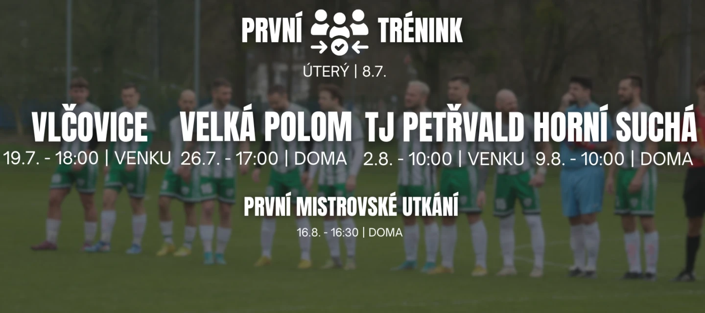Plán letní přípravy mužů