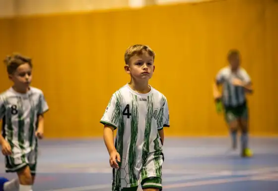 Mladší přípravka na zimním turnaji OFS