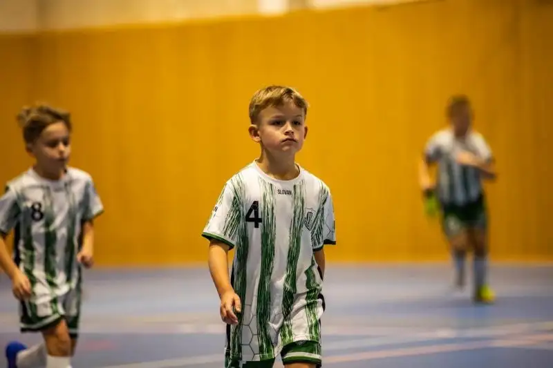 Mladší přípravka na zimním turnaji OFS