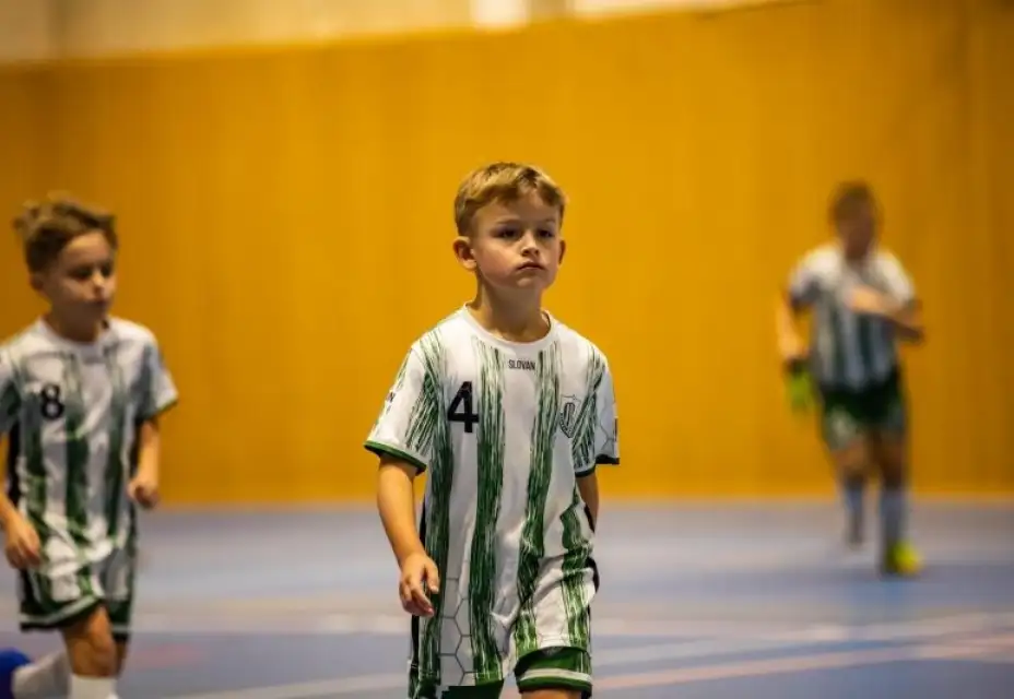 Mladší přípravka na zimním turnaji OFS