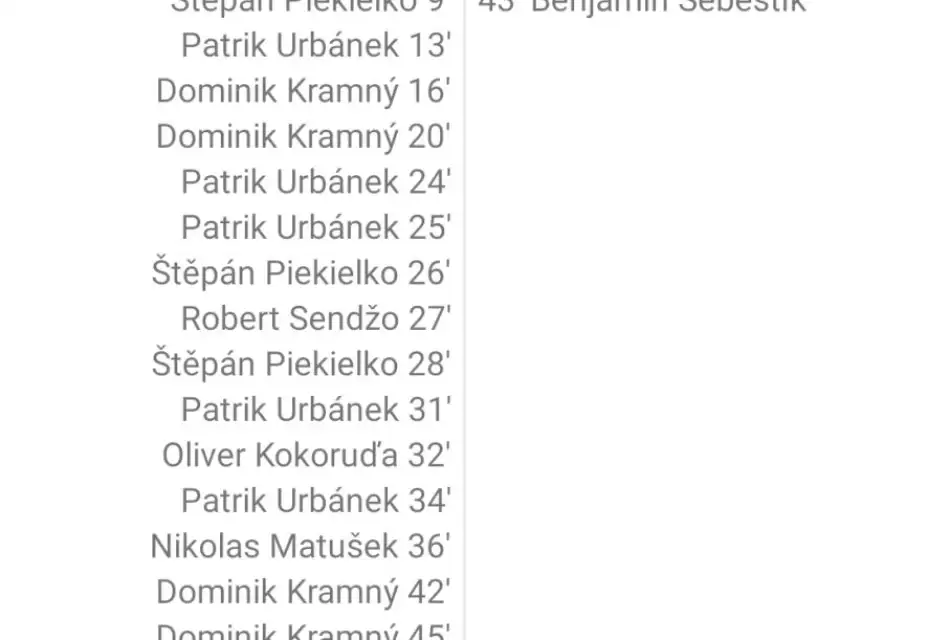 Zápasy starší přípravky